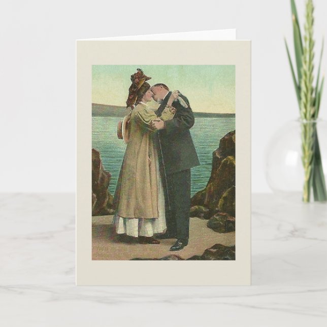 Carte Victorian Kiss Anniversaire (Devant)