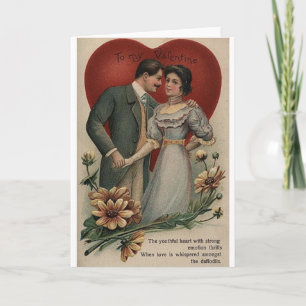 Carte Victorian Romantic Valentine's Day