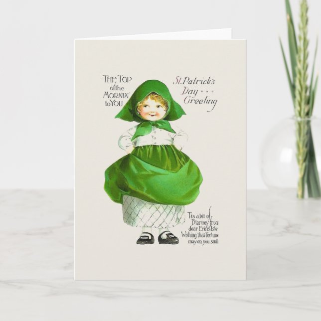 Carte Victorian Top Of The Mornin St. Patrick's Da (Devant)