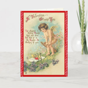Carte Victorian Valentine's Day