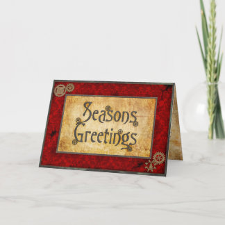 Carte Victorien rouge de Steampunk