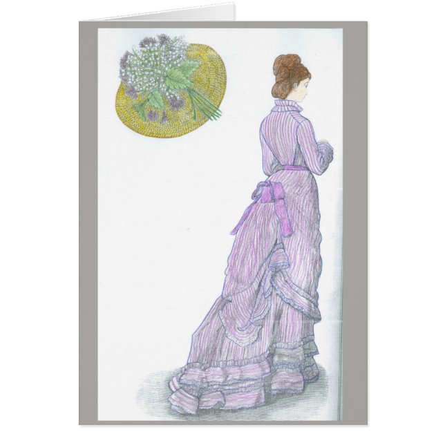 Carte victorienne - amour, poème (Devant)