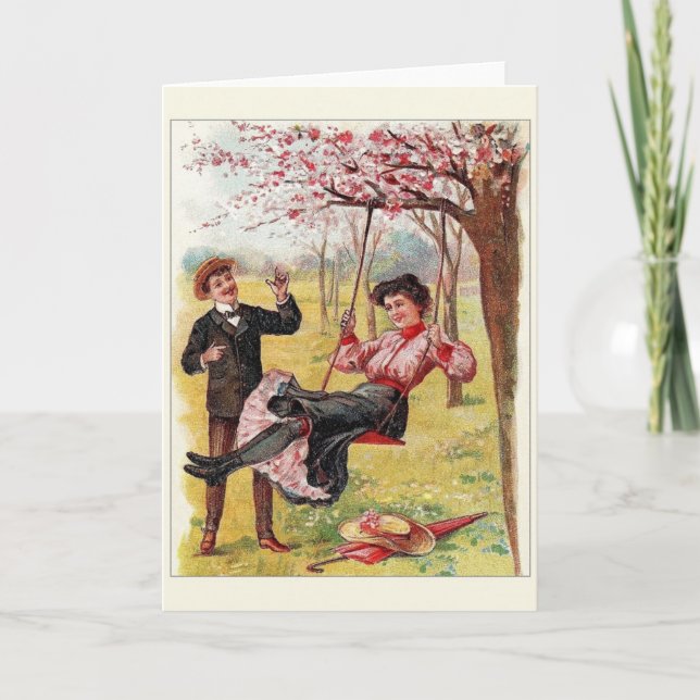 Carte Victorienne Anniversaire (Devant)