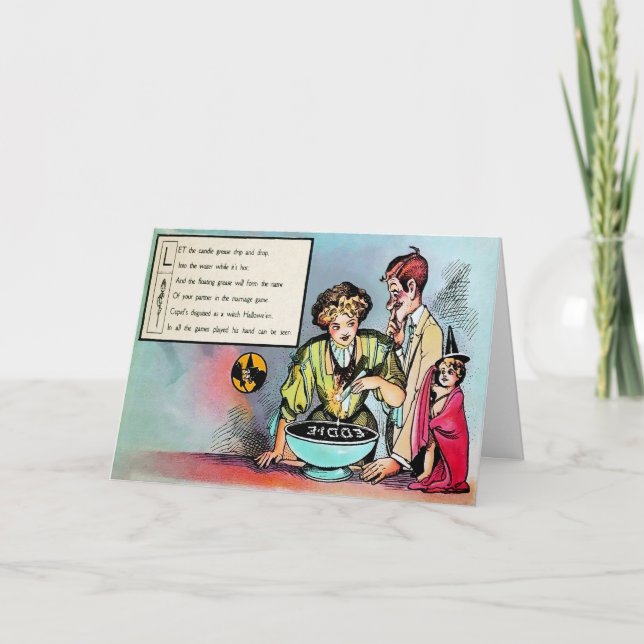 Carte victorienne Halloween Poem 3 (Devant)