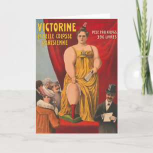 Carte Victorine, La Belle Grande Femme Parisienne