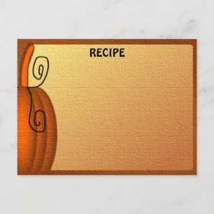 Carte Vide N° 2 de la recette Automne