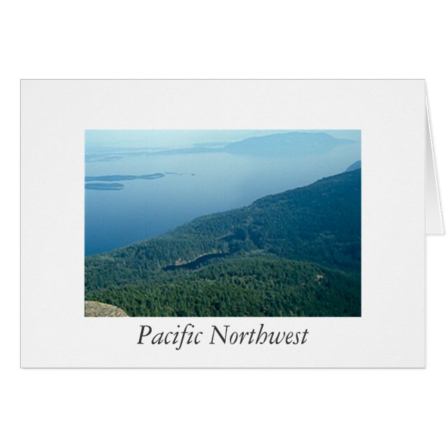 Carte - vide - Pacifique Nord-Ouest (Devant horizontal)