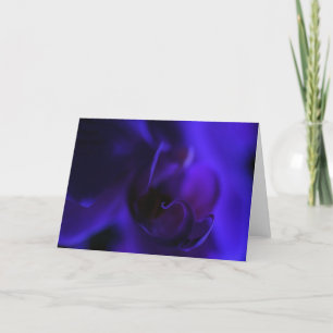 Carte Vide Royal Blue Orchid, Exotic Floral