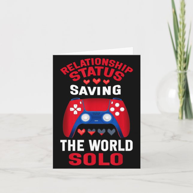 Carte Video Games Valentines Day Gamer Gaming  (Devant)