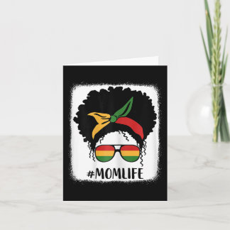 Carte Vie de maman afro-américaine noire Mères Journée D