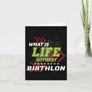 Carte Vie Sans Biathlon Funny Sports Humours Jeux Bia