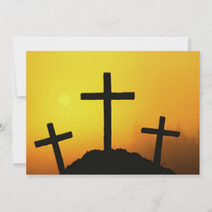 Carte Vieille Croix en bois robuste sur Calvaire Hill au