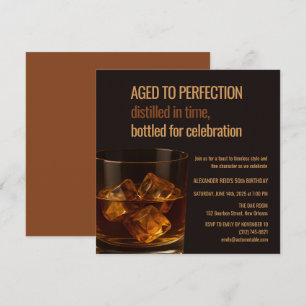 Carte Vieilli à la perfection Anniversaire Whisky