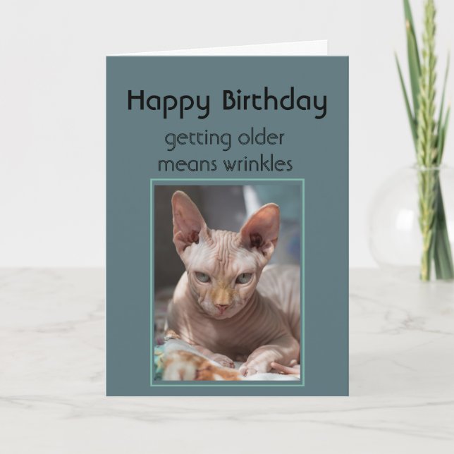 Carte Vieillir Signifie Des Rides Joyeux Anniversaire Dr (Devant)