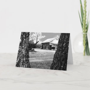 Carte Vielle grange Rural Granges Pays noir et blanc Pho