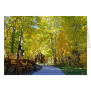 Carte vierge, Arbres en Aspen, Automne
