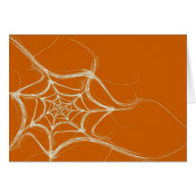Carte vierge avec Arrière - plan Web Fractal Spide