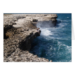 Carte vierge avec image du pont du diable à Antigu