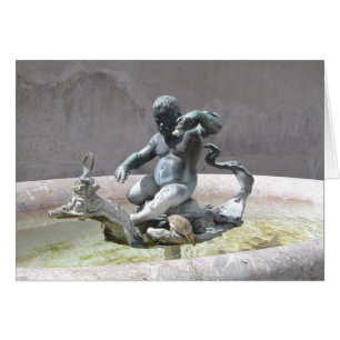 Carte vierge de Bath d'oiseau de Florence Italie