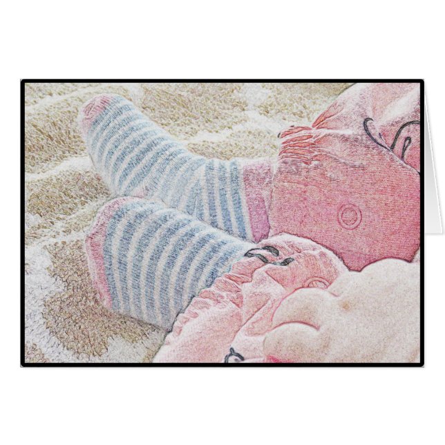 Carte vierge de bébé (Devant Horizontal)