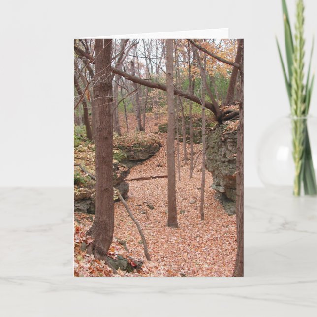 Carte vierge de ~ d'automne (Devant)