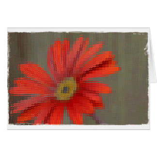 Carte vierge de Gerbera orange