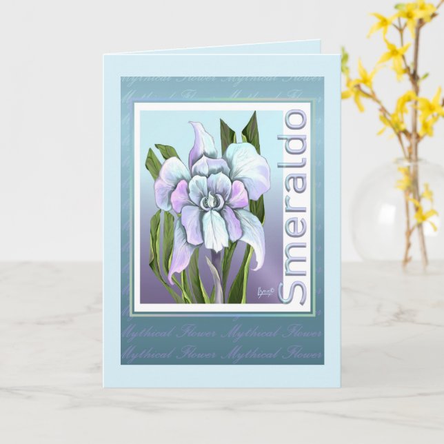 Carte vierge de la Fleur Smeraldo (Fleur jaune)