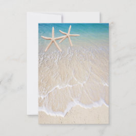 Carte vierge de mariage Starfish Beach