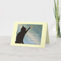 Carte vierge de note - chat - citation libertine