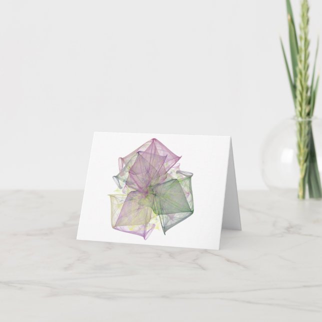 Carte VIERGE de note d'origami (Devant)