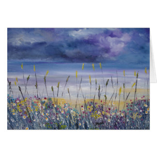 Carte vierge de plage vide