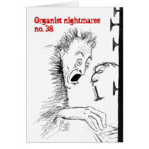 Carte vierge des cauchemars no.38 d'organiste