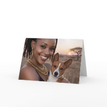 Carte vierge du Basenji africain