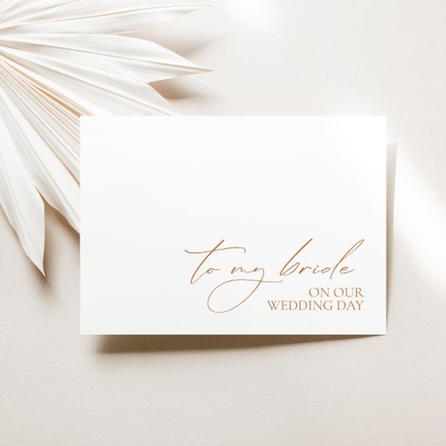 Carte vierge du message du Mariage du matin "À ma  (Créateur téléchargé)