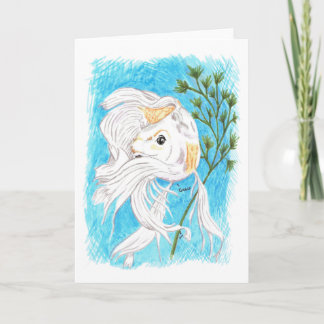 Carte vierge effarouchée/Koi