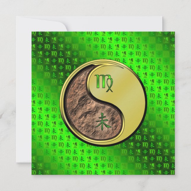 Carte Vierge et chèvre métallique (Devant)