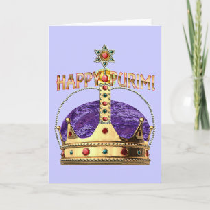 Carte vierge heureuse de Purim