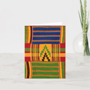 Carte vierge motif africain