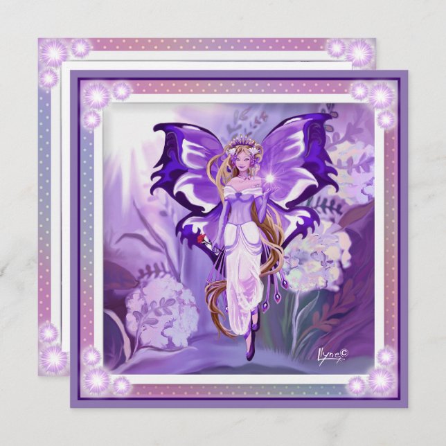 Carte vierge Purple Sun Fairy (Devant / Derrière)