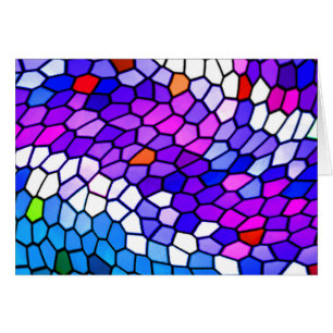 Carte vierge rose bleue pourpre de motif de tuile