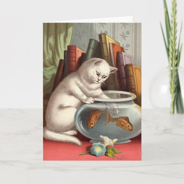 Carte vierge - série vilaine de chat - chat de (Devant)