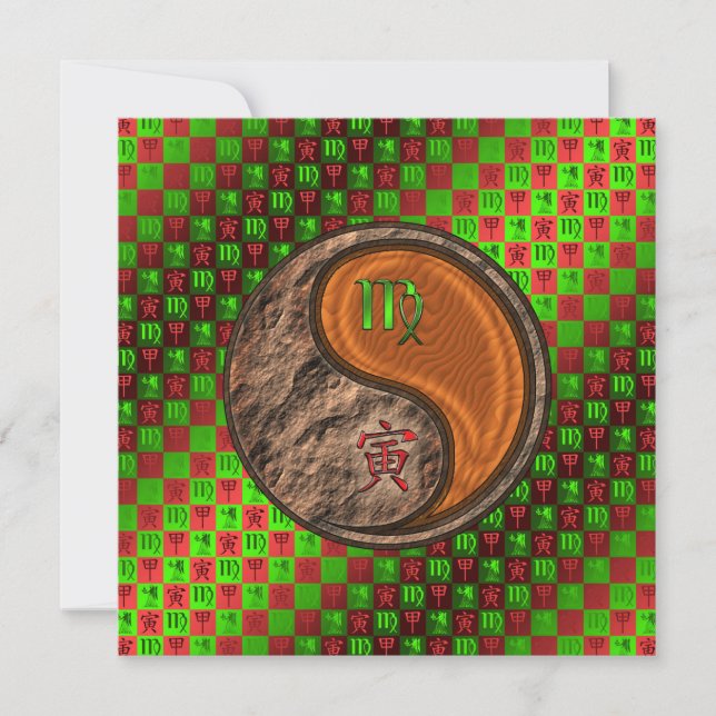 Carte Vierge & Tigre de Bois (Devant)