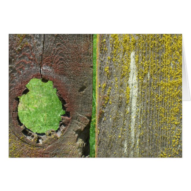 Carte - vierge - Trou de nœud dans une clôture (Devant horizontal)