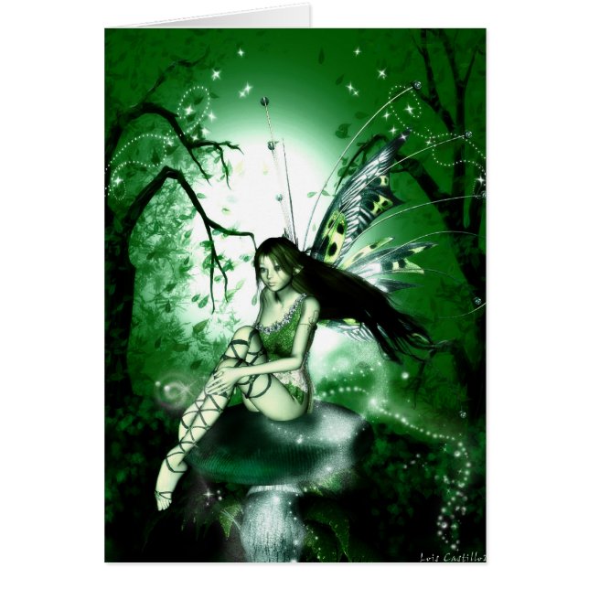 Carte vierge verte de FairyMagic (Devant)