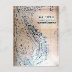 Carte vietnamienne antique