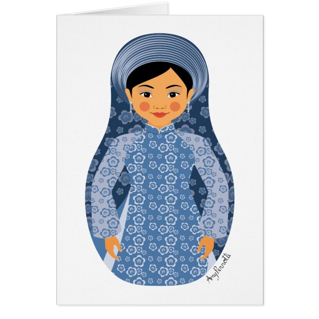 Carte Vietnamienne Matryoshka Water (Devant)