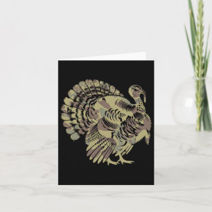 Carte Vieux Camo Turquie Chasse Thankgiving Cadeau