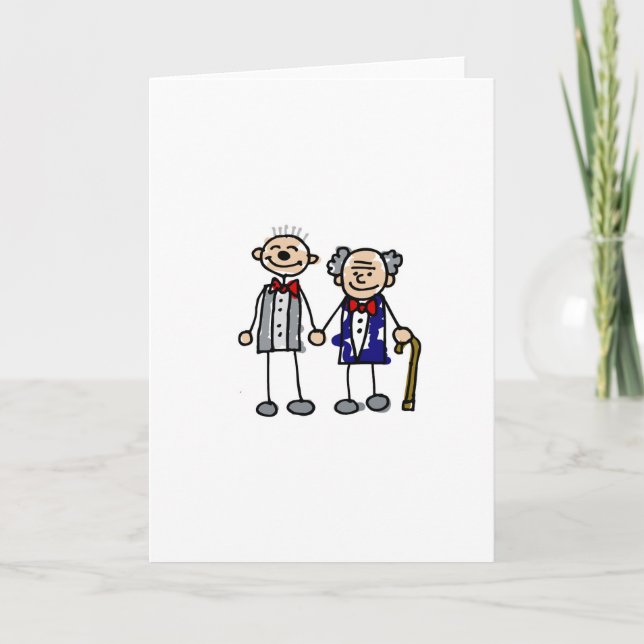 Carte Vieux couples gais (Devant)