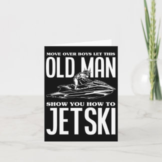 Carte Vieux Homme Comment Jetski Jet-Ski Jet Ski Jet Ski