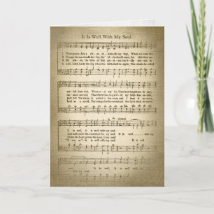 Carte vieux hymne de sépia pour la sympathie